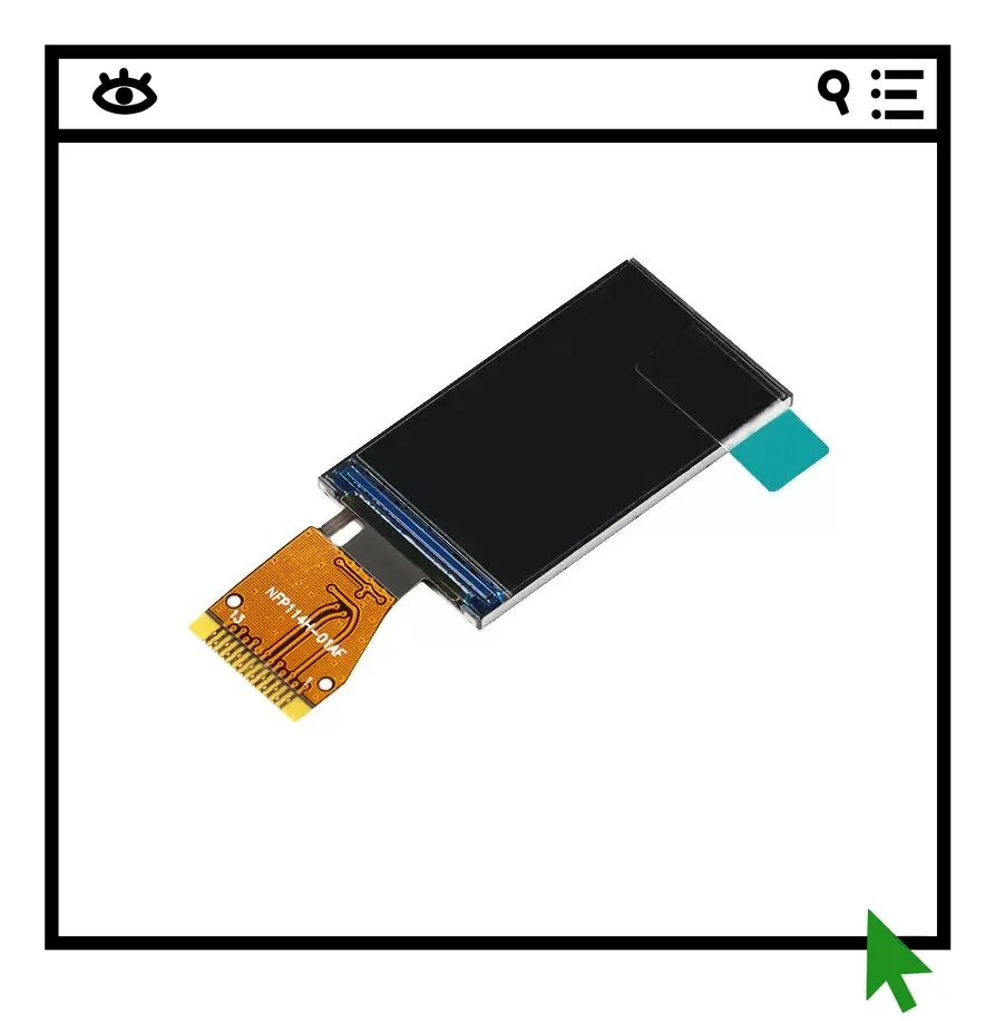 2PCS 1.14-inch color TFT display, high-definition IPS LCD bare screen, resolution of 135*240, SPI interface
2PCS 1.14-inch color TFT display, high-definition IPS LCD bare screen, resolution of 135*240, SPI interface