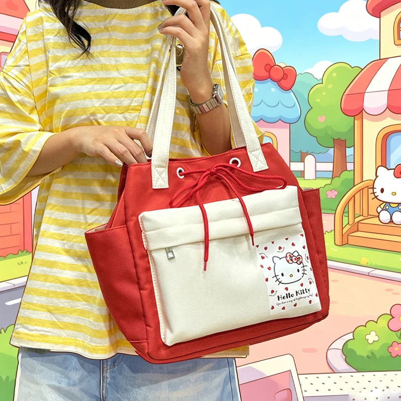 Kuromi Hello Kittys Cartoon Contrast Color Water Proof Large Capacity Bound Pocket Crossbody Bag Kuromi One Shoulder Tote Bag
Kuromi Hello Kittys Cartoon Contrast Color Water Proof Large Capacity Bound Pocket Crossbody Bag Kuromi One Shoulder Tote Bag
