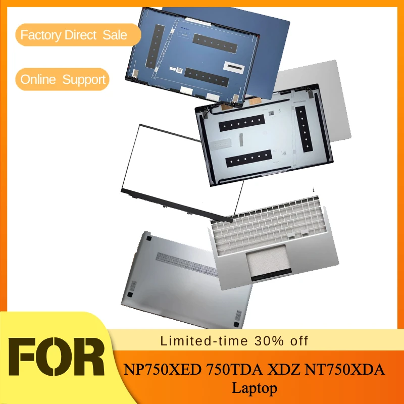 LCD Screen Back Top Cover/Front Bezel/Hinge Cover/Palmrest/Bottom Case Replacement For NP750XED 750TDA XDZ NT750XDA Laptop
LCD Screen Back Top Cover/Front Bezel/Hinge Cover/Palmrest/Bottom Case Replacement For NP750XED 750TDA XDZ NT750XDA Laptop