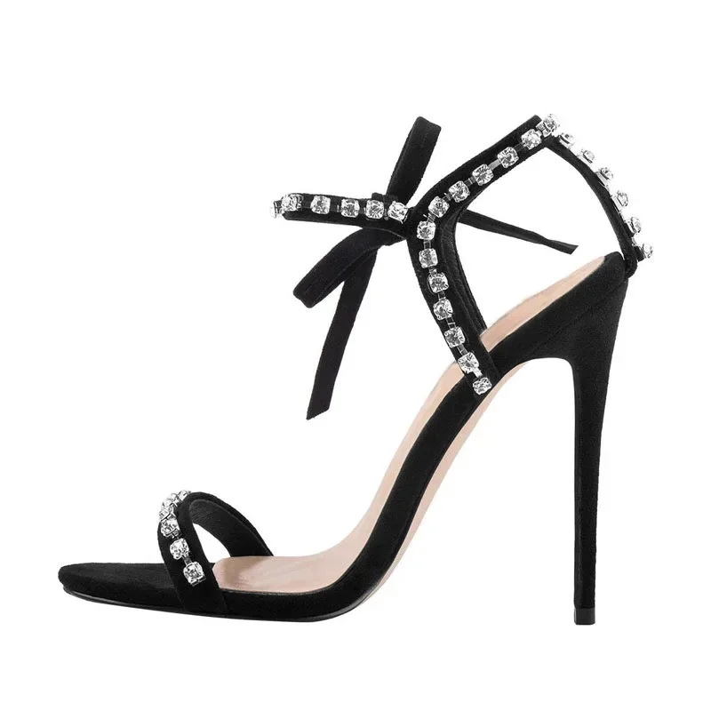Summer New Round Head One Piece w/Rhinestone Suede Sandals Thin High Heel Banquet Dress Versatile Large Fashion Women's Shoes
Summer New Round Head One Piece w/Rhinestone Suede Sandals Thin High Heel Banquet Dress Versatile Large Fashion Women's Shoes