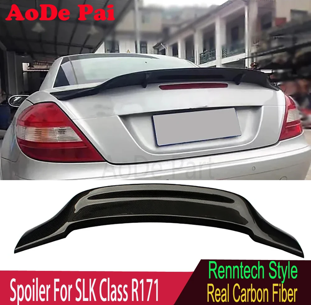 2004-2010 R171 Spoiler Renntech Style Carbon Fiber Rear Trunk Lip Spoiler for Mercedes SLK Class SLK200 SLK280 SLK300 SLK350
2004-2010 R171 Spoiler Renntech Style Carbon Fiber Rear Trunk Lip Spoiler for Mercedes SLK Class SLK200 SLK280 SLK300 SLK350