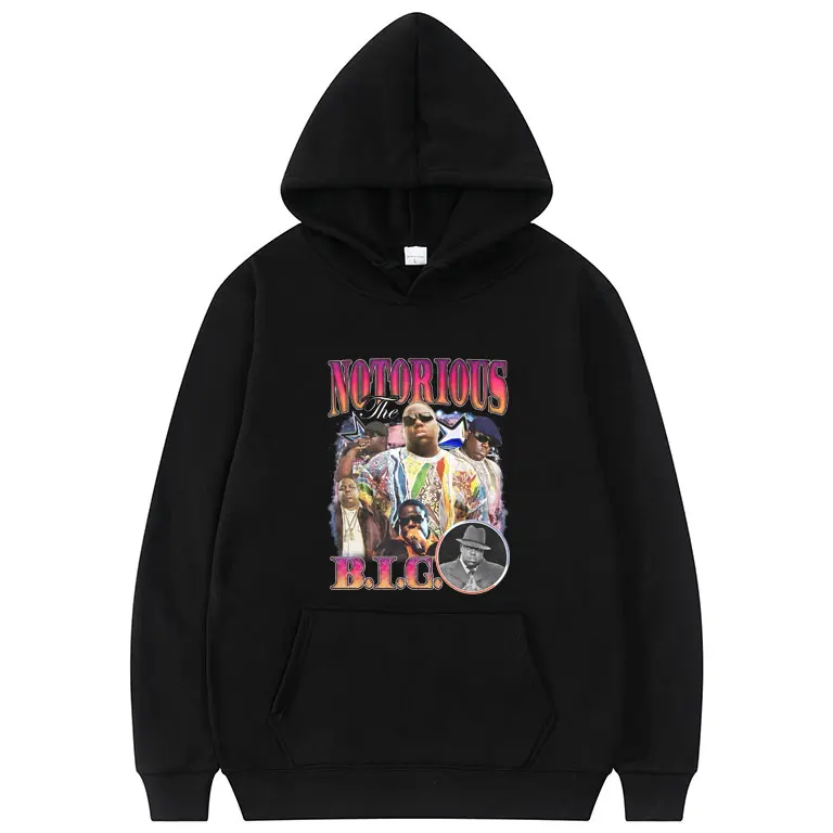 Rapper The Notorious Big Graphic Hoodie Biggie Smalls Print Tracksuit Men Hip Hop Fashion Hoodies Male Cotton Oversized Pullover
Rapper The Notorious Big Graphic Hoodie Biggie Smalls Print Tracksuit Men Hip Hop Fashion Hoodies Male Cotton Oversized Pullover
