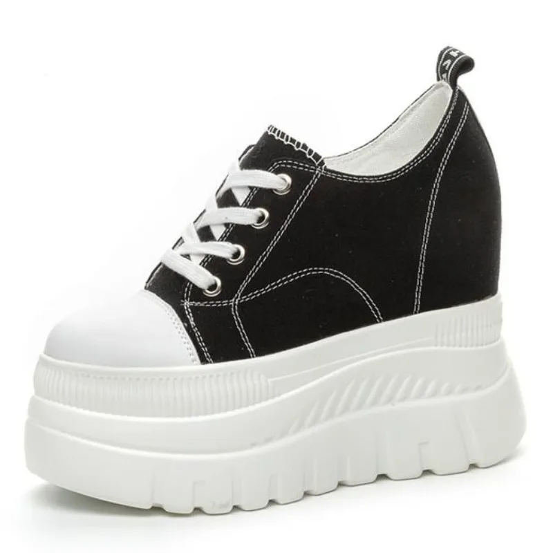 Высококачественные джинсовые женские дышащие туфли на платформе и скрытом каблуке 12 см, модные весенние кроссовки из коровьей кожи с дымоходом на массивном каблуке
Высококачественные джинсовые женские дышащие туфли на платформе и скрытом каблуке 12 см, модные весенние кроссовки из коровьей кожи с дымоходом на массивном каблуке