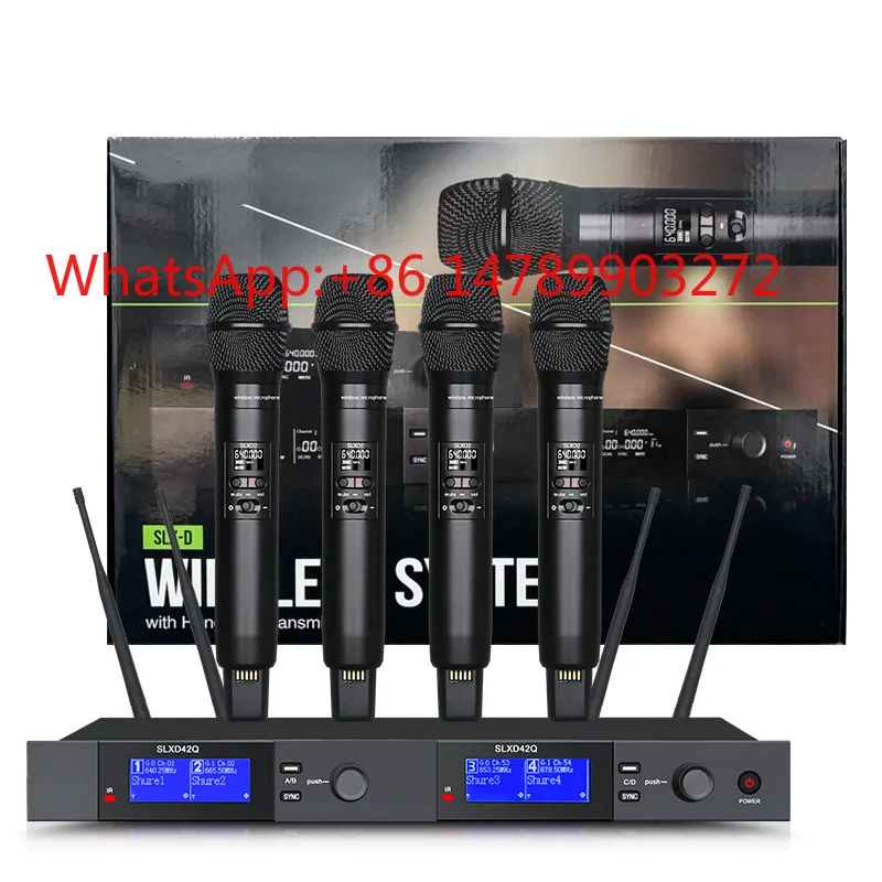 SLXD42Q UHF Wireless Microphone Cardioid Removable Battery Handheld Mic for Stage Live Performance
SLXD42Q UHF Wireless Microphone Cardioid Removable Battery Handheld Mic for Stage Live Performance