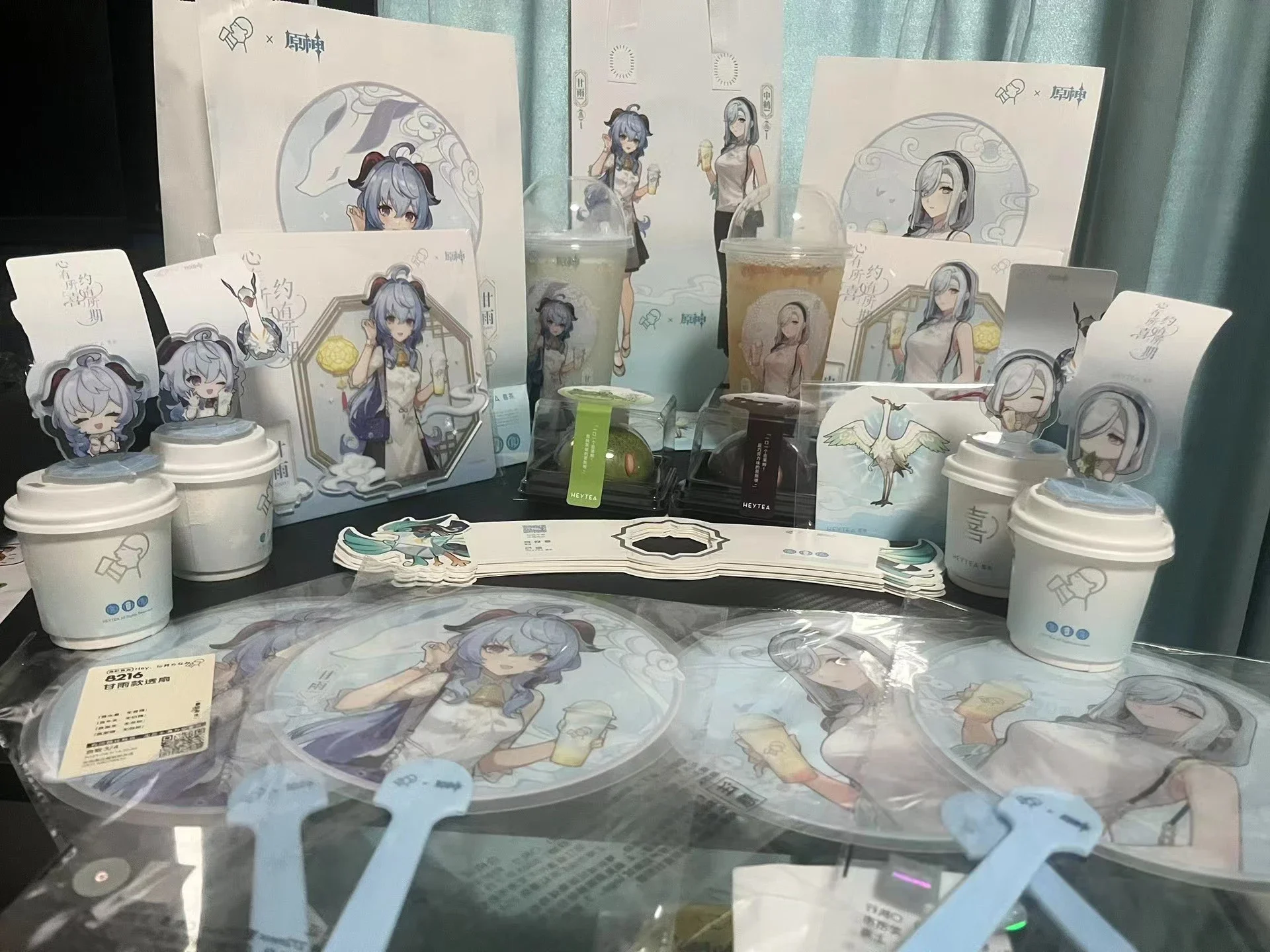 Прозрачный веер Heytea X GS Impact Merch, подставка с зажимом, пластиковый рукав для чашек, бумажный пакет Ganyu Shenhe, ограниченная серия, в наличии
Прозрачный веер Heytea X GS Impact Merch, подставка с зажимом, пластиковый рукав для чашек, бумажный пакет Ganyu Shenhe, ограниченная серия, в наличии