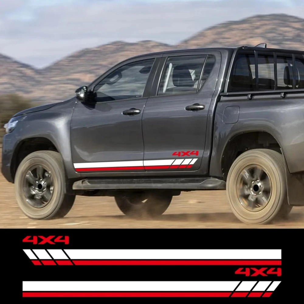 For Toyota Hilux Car Sticker Door Side Stripe Decal Kit Waterproof PVC Stickers Vinyl Film Car Accessories Exterior Decoration
For Toyota Hilux Car Sticker Door Side Stripe Decal Kit Waterproof PVC Stickers Vinyl Film Car Accessories Exterior Decoration