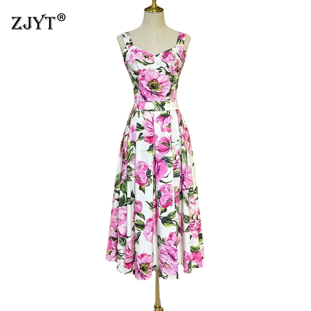 ZJYT 100% Cotton Summer Dress Sets Women Sleeveless Crop Top and Midi Skirt Two Pieces Outfit Elegant Party Summer Runway Suit
ZJYT 100% Cotton Summer Dress Sets Women Sleeveless Crop Top and Midi Skirt Two Pieces Outfit Elegant Party Summer Runway Suit