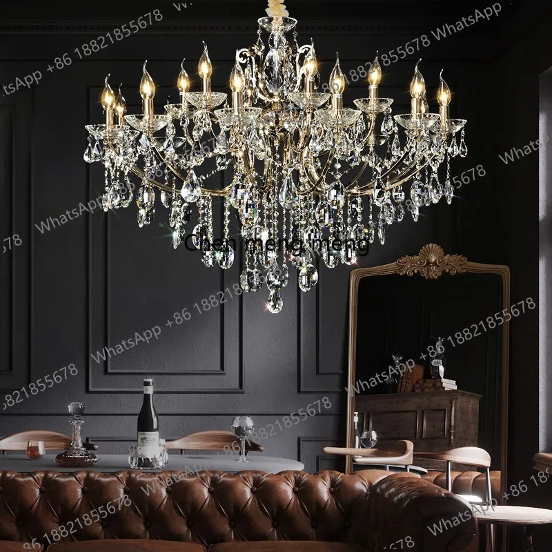 European chandelier living room luxury American dining room bedroom light French crystal lamp
European chandelier living room luxury American dining room bedroom light French crystal lamp