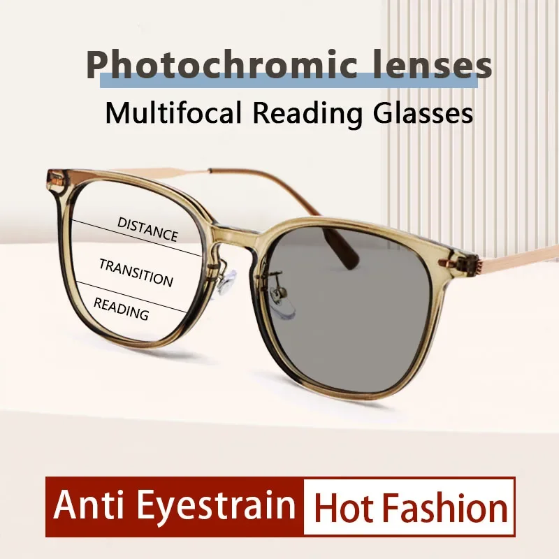 Photochromic Progressive Reading glasses Superior Extremely Light Oversized Pure Titanium Far and Near Dual-use Sunglasses
Photochromic Progressive Reading glasses Superior Extremely Light Oversized Pure Titanium Far and Near Dual-use Sunglasses