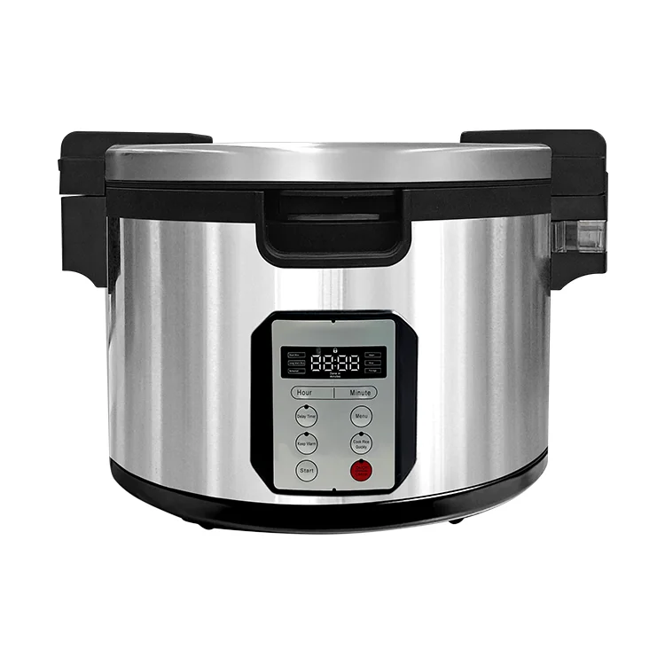 Stainless Steel Commercial 45-Cup Rice Cooker with Nonstick Pot for Restaurants & Catering
Stainless Steel Commercial 45-Cup Rice Cooker with Nonstick Pot for Restaurants & Catering