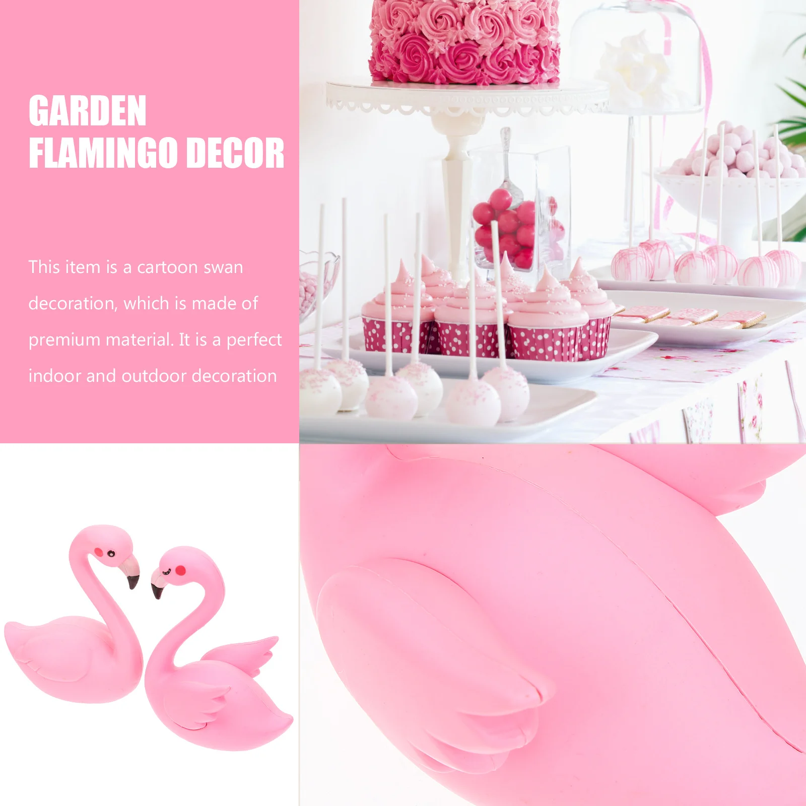 2pcs Flamingo Decorations Simulation Swan Garden Decor Outdoor Yard Decoration Cupcake Topper Dessert Ornaments Landscape Art
2pcs Flamingo Decorations Simulation Swan Garden Decor Outdoor Yard Decoration Cupcake Topper Dessert Ornaments Landscape Art