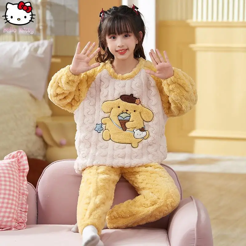 Одежда в стиле аниме Kuromi для девочек, жаккардовый теплый пижамный комплект с героями мультфильмов, кавайная осенне-зимняя новая утолщенная домашняя одежда Sanrio для родителей и детей
Одежда в стиле аниме Kuromi для девочек, жаккардовый теплый пижамный комплект с героями мультфильмов, кавайная осенне-зимняя новая утолщенная домашняя одежда Sanrio для родителей и детей