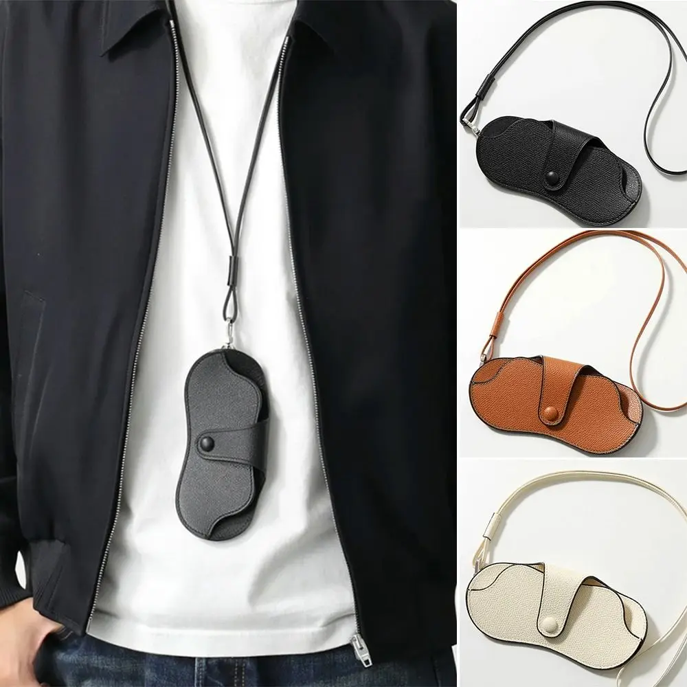 PU Leather Sunglasses Storage Bag with Lanyard Durable Hanging Sunglasses Solid Color Portable SunGlasses Holder
PU Leather Sunglasses Storage Bag with Lanyard Durable Hanging Sunglasses Solid Color Portable SunGlasses Holder