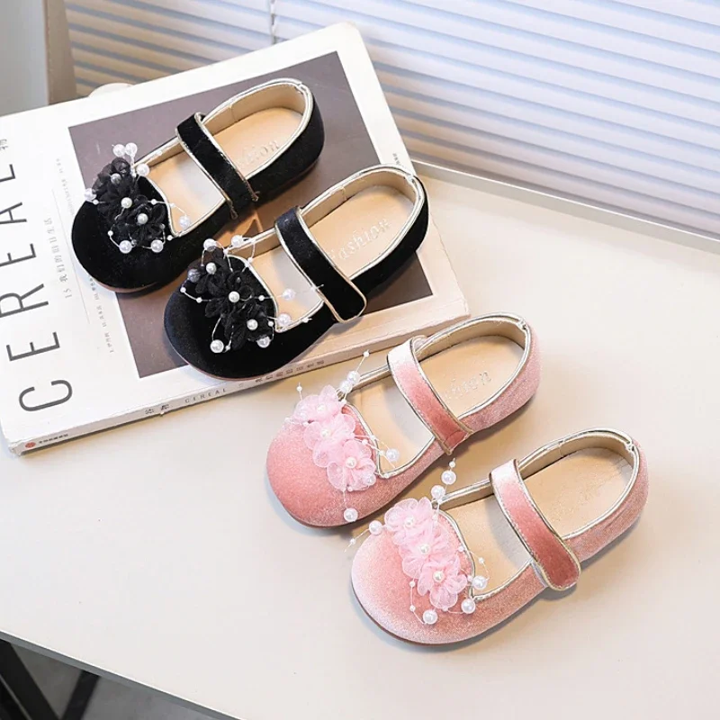 Girls Leather Shoes Sweet Chic Flower Princess Shoes Fashion Spring Autumn Children Versatile Wedding Party Kids Causal Shoes
Girls Leather Shoes Sweet Chic Flower Princess Shoes Fashion Spring Autumn Children Versatile Wedding Party Kids Causal Shoes