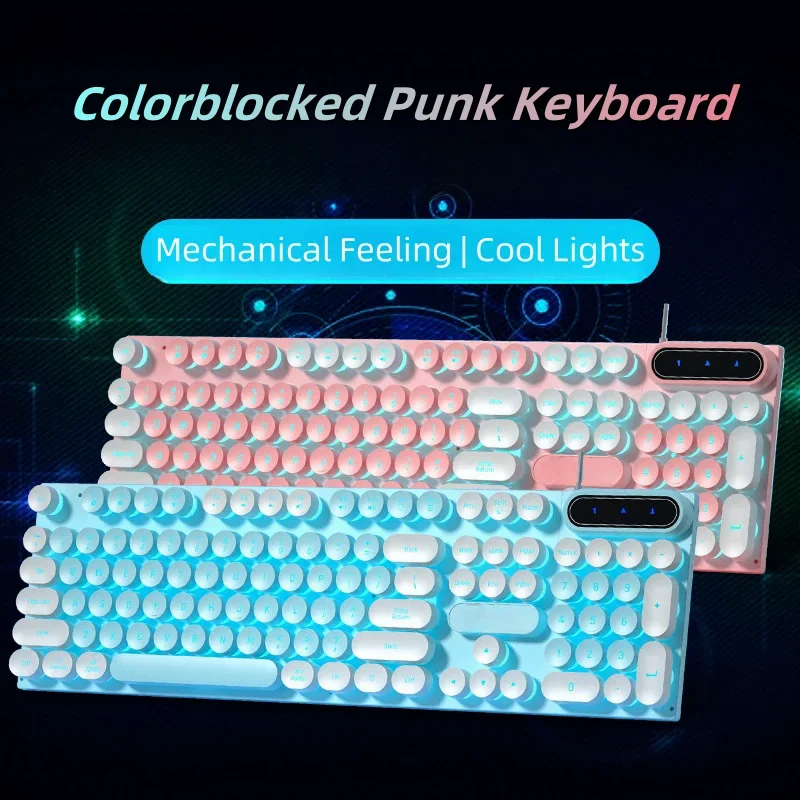 Wired Illuminated Mechanical Feeling Keyboard Unisex Desktop Laptop External Membrane Keyboard
Wired Illuminated Mechanical Feeling Keyboard Unisex Desktop Laptop External Membrane Keyboard