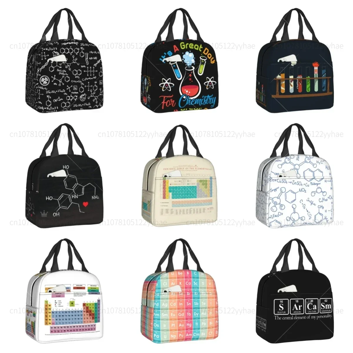 Elements Periodic Table Thermal Insulated Lunch Bag Science Chemistry Chemical Portable Lunch Tote for School Storage Food Box
Elements Periodic Table Thermal Insulated Lunch Bag Science Chemistry Chemical Portable Lunch Tote for School Storage Food Box