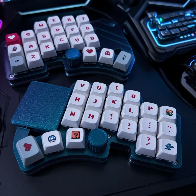 NEW Dilemma Split Keyboard Kit Wired Single-mode RGB Square Touchpad Support VIA and VIAL Knob Custom Has Mouse Wheel Function
NEW Dilemma Split Keyboard Kit Wired Single-mode RGB Square Touchpad Support VIA and VIAL Knob Custom Has Mouse Wheel Function