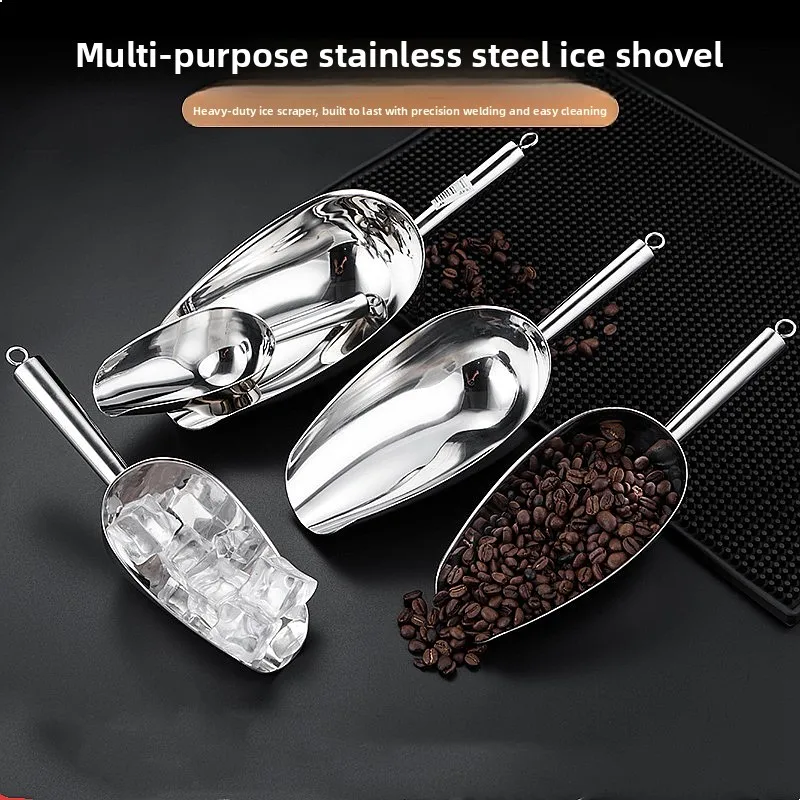 Stainless Steel Ice Scoop Thickened Multipurpose Flour Grain Sugar Shovel
Stainless Steel Ice Scoop Thickened Multipurpose Flour Grain Sugar Shovel