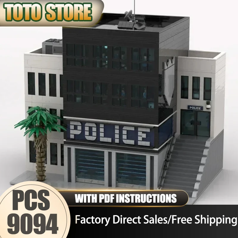 Moc Building Bricks Modern Police Station Technology Modular Blocks Gift Christmas Toys City Street View Model DIY Sets Assembly
Moc Building Bricks Modern Police Station Technology Modular Blocks Gift Christmas Toys City Street View Model DIY Sets Assembly