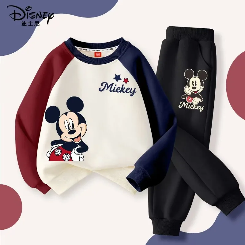 Осенний комплект одежды Disney для маленьких мальчиков, детские толстовки с принтом Микки, пуловер, топ и штаны, костюм из 2 предметов, детский лоскутный наряд для мальчиков
Осенний комплект одежды Disney для маленьких мальчиков, детские толстовки с принтом Микки, пуловер, топ и штаны, костюм из 2 предметов, детский лоскутный наряд для мальчиков