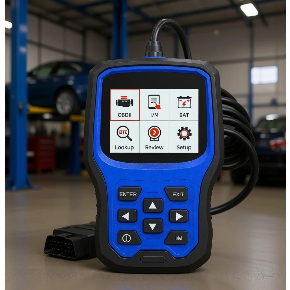 Сканер OBD2 с функцией отображения данных в реальном времени, тестом состояния батареи, полной диагностикой, определением кодов неисправностей и пожизненными обновлениями.
Сканер OBD2 с функцией отображения данных в реальном времени, тестом состояния батареи, полной диагностикой, определением кодов неисправностей и пожизненными обновлениями.