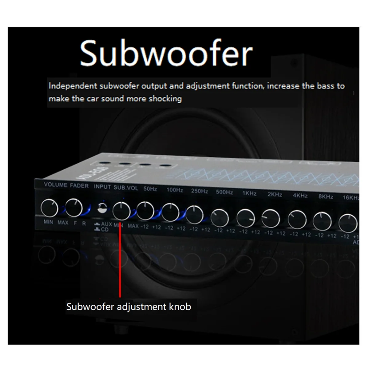 SVFE-g9 Band Equalizer High Performance 9 Equalization Bands 12V DC for Boat RV Car Metal with CD AUX Input DSP Chip
SVFE-g9 Band Equalizer High Performance 9 Equalization Bands 12V DC for Boat RV Car Metal with CD AUX Input DSP Chip