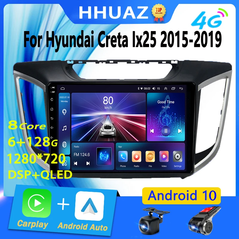 Android 10 Car Radio for Hyundai Creta Ix25 2015 - 2019 2 Din Multimedia Player Navigation GPS Carplay Auto Stereo DVD
Android 10 Car Radio for Hyundai Creta Ix25 2015 - 2019 2 Din Multimedia Player Navigation GPS Carplay Auto Stereo DVD
