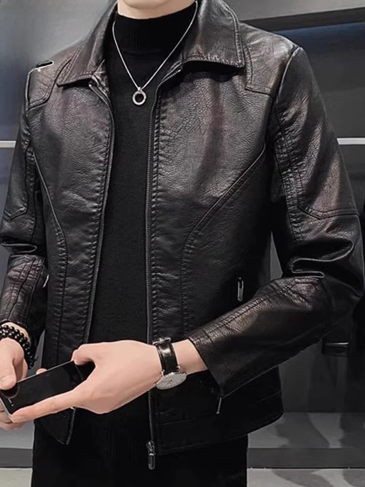Мужская кожаная куртка-косуха свободного кроя, весна 2026, повседневная, с длинными рукавами, ветрозащитная, теплая, модная, молодежная
Мужская кожаная куртка-косуха свободного кроя, весна 2026, повседневная, с длинными рукавами, ветрозащитная, теплая, модная, молодежная