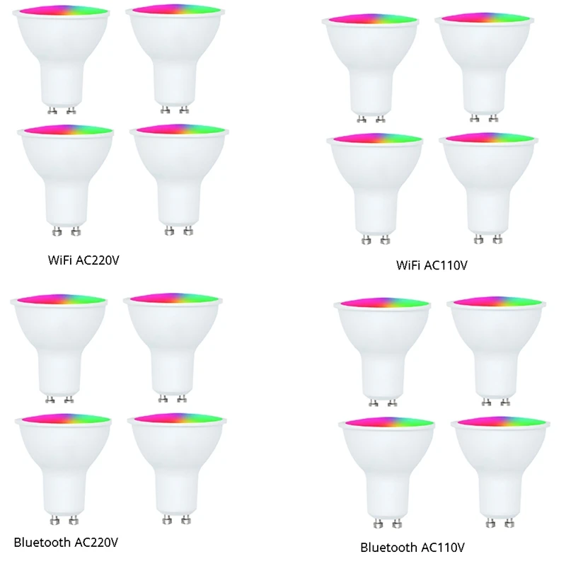 Лампа Tuya, 4 упаковки GU10 RGB CW+WW, светодиодные лампы, 5 Вт, лампы с регулируемой яркостью, лампы Smart Life APP Control, прочные A
Лампа Tuya, 4 упаковки GU10 RGB CW+WW, светодиодные лампы, 5 Вт, лампы с регулируемой яркостью, лампы Smart Life APP Control, прочные A