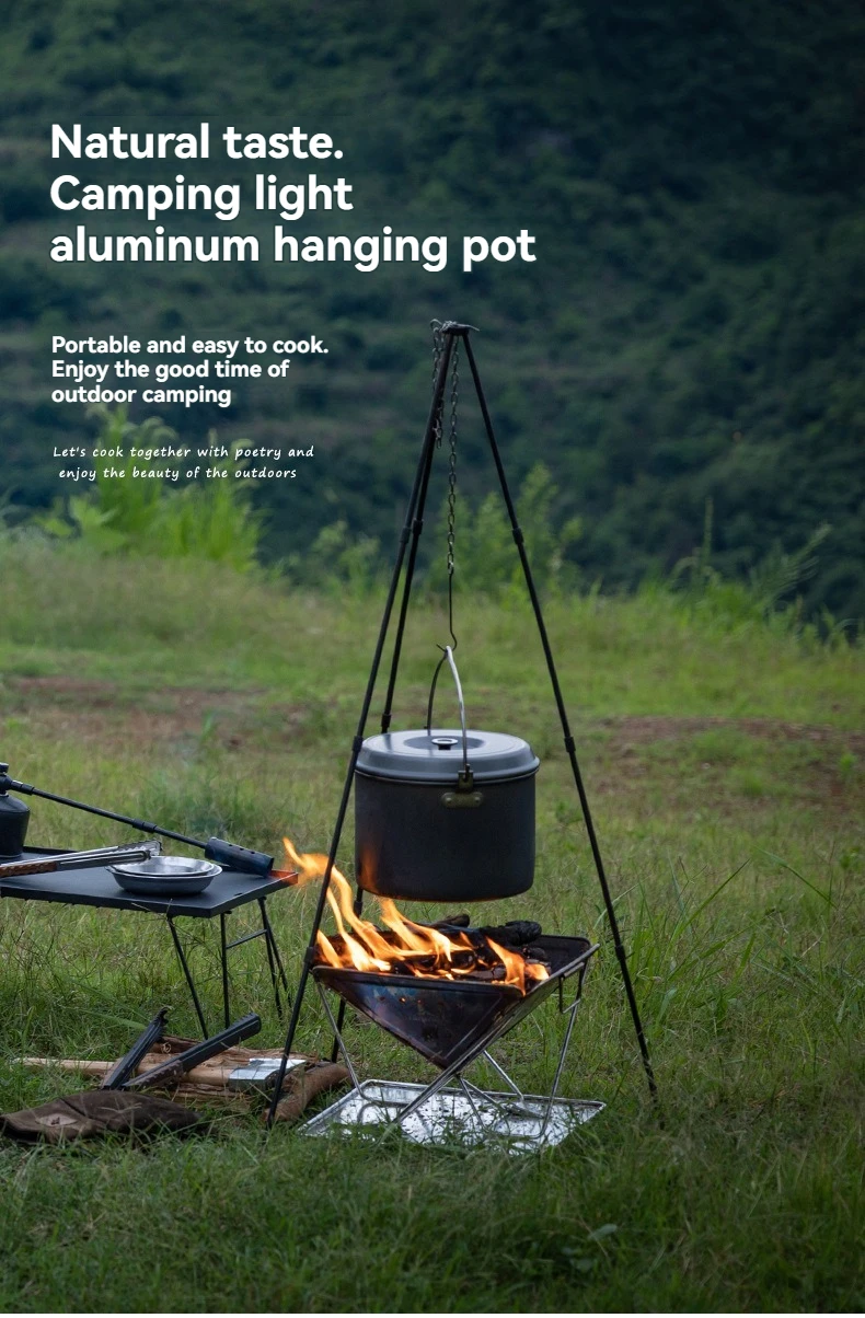 CAMPINGMOON MC-220 Small Outdoor Camping Aluminum Alloy Hanging Pot Picnic Portable Picnic Outdoor Cookware
CAMPINGMOON MC-220 Small Outdoor Camping Aluminum Alloy Hanging Pot Picnic Portable Picnic Outdoor Cookware