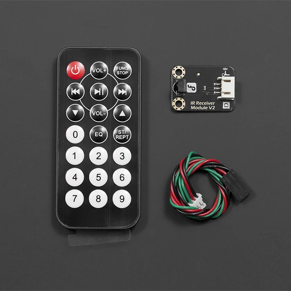 Gravity IR kit infrared remote control kit infrared reception and emission compatible with Arduino
Gravity IR kit infrared remote control kit infrared reception and emission compatible with Arduino