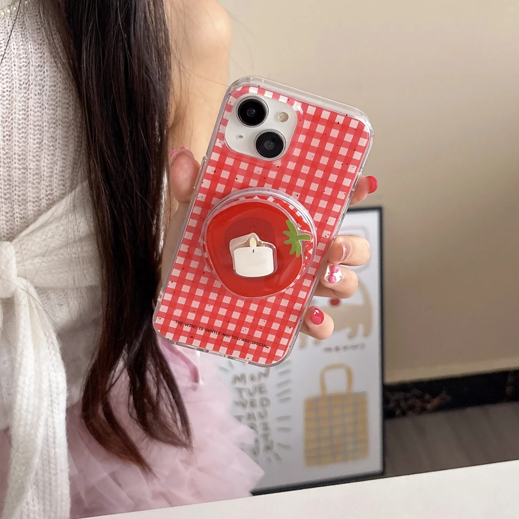 Корейский стиль, простой красный сетчатый узор, вращающаяся свеча с держателем, магнитный чехол для телефона для iPhone 16, 15, 14, 13 Pro Max
Корейский стиль, простой красный сетчатый узор, вращающаяся свеча с держателем, магнитный чехол для телефона для iPhone 16, 15, 14, 13 Pro Max