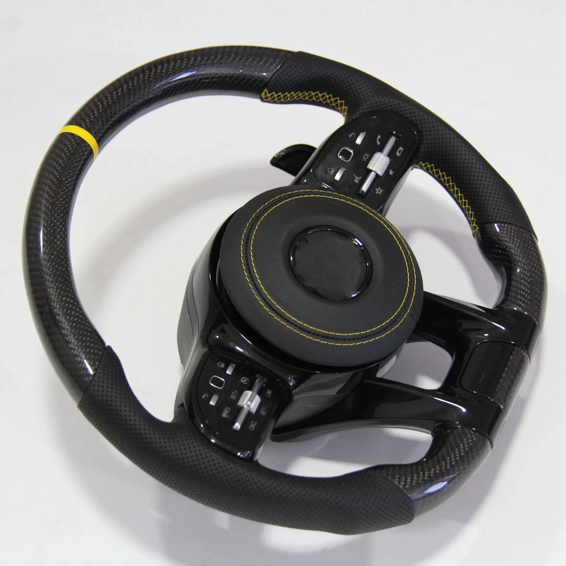 Nick Hunter Auto Steering Wheel for 2012-2022 Mercedes-Benz All Series AMG Style Leather Carbon Fiber Steering Wheel
Nick Hunter Auto Steering Wheel for 2012-2022 Mercedes-Benz All Series AMG Style Leather Carbon Fiber Steering Wheel