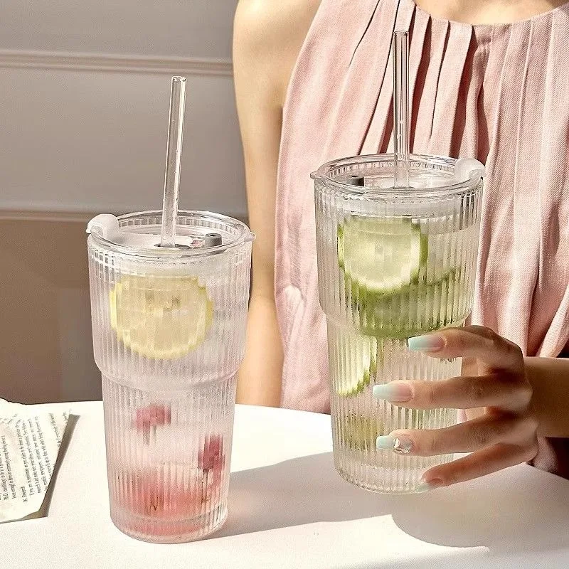 Glass Cup with Leak Proof Lid, Thick Glass and Glass Straw, Used for Iced Coffee Smoothies, Cocktails and Juices
Glass Cup with Leak Proof Lid, Thick Glass and Glass Straw, Used for Iced Coffee Smoothies, Cocktails and Juices