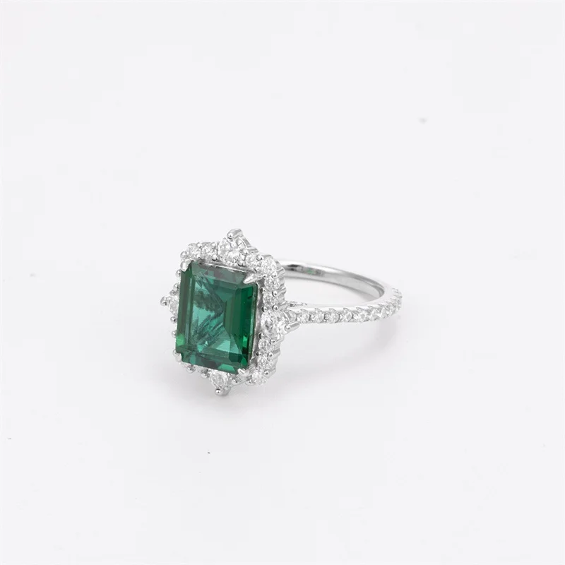 ZFSILVER 925 Silver Fashion Luxury Cultivated Gemstone Emerald 4ct Rectangle Ring Charm Women Wedding Party Jewelry Gift R3-0157
ZFSILVER 925 Silver Fashion Luxury Cultivated Gemstone Emerald 4ct Rectangle Ring Charm Women Wedding Party Jewelry Gift R3-0157