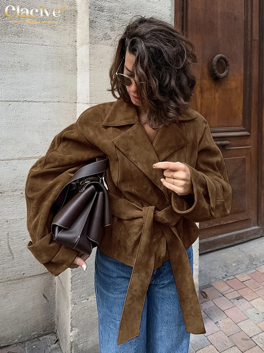Clacive Fashion Loose Brown Women's Coats 2025 Winter Lapel Long Sleeve Jackets Elegant Classic Lace-Up Top Female Clothing
Clacive Fashion Loose Brown Women's Coats 2025 Winter Lapel Long Sleeve Jackets Elegant Classic Lace-Up Top Female Clothing