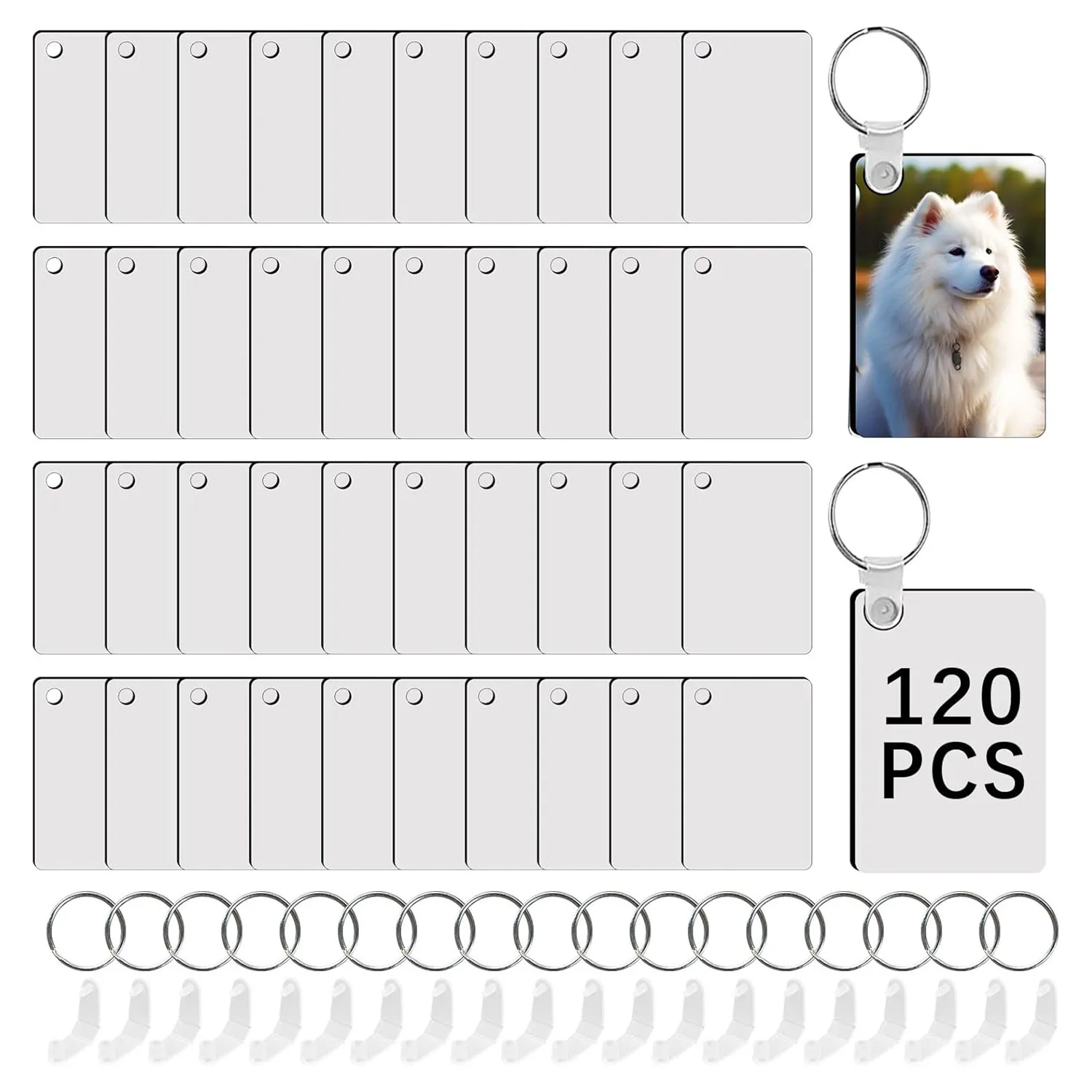 Sublimation Keychain Blanks Double Sides MDF with Rings and Clips for Halloween Christmas Women Girls DIY Ornaments Project Supp
Sublimation Keychain Blanks Double Sides MDF with Rings and Clips for Halloween Christmas Women Girls DIY Ornaments Project Supp