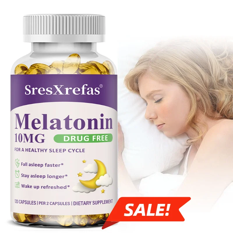 Melatonin 10mg Capsules, Fast-Acting Sleep Support, Jet Lag Relief, Deep & Restful Sleep, Sleep Longer, 120 Capsules, Vegan
Melatonin 10mg Capsules, Fast-Acting Sleep Support, Jet Lag Relief, Deep & Restful Sleep, Sleep Longer, 120 Capsules, Vegan