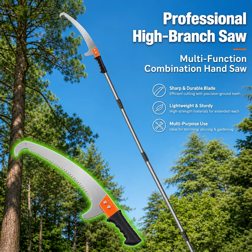 Telescopic Garden Pruning Saw with Extended Double Hook - Multi-functional Aerial Fruit Tree Trimming Tool, Long Reach Pruner fo
Telescopic Garden Pruning Saw with Extended Double Hook - Multi-functional Aerial Fruit Tree Trimming Tool, Long Reach Pruner fo