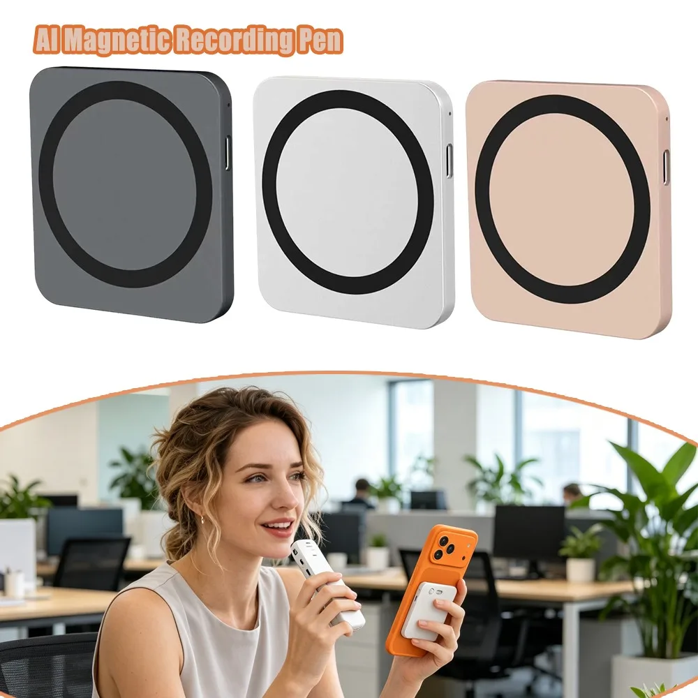 AI Magnetic Voice Recorder Pen Office Meeting Multi Language Real Time Translation Text Transcription Summary Ultra Thin
AI Magnetic Voice Recorder Pen Office Meeting Multi Language Real Time Translation Text Transcription Summary Ultra Thin
