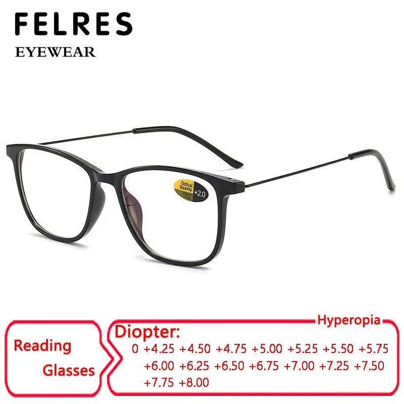 Ultralight Square Clear Len Reading Glasses Men Women Anti Blue Light Optical Glasses Elderly Highly Diopter +4.5 5.0 5.5 To 8.0
Ultralight Square Clear Len Reading Glasses Men Women Anti Blue Light Optical Glasses Elderly Highly Diopter +4.5 5.0 5.5 To 8.0