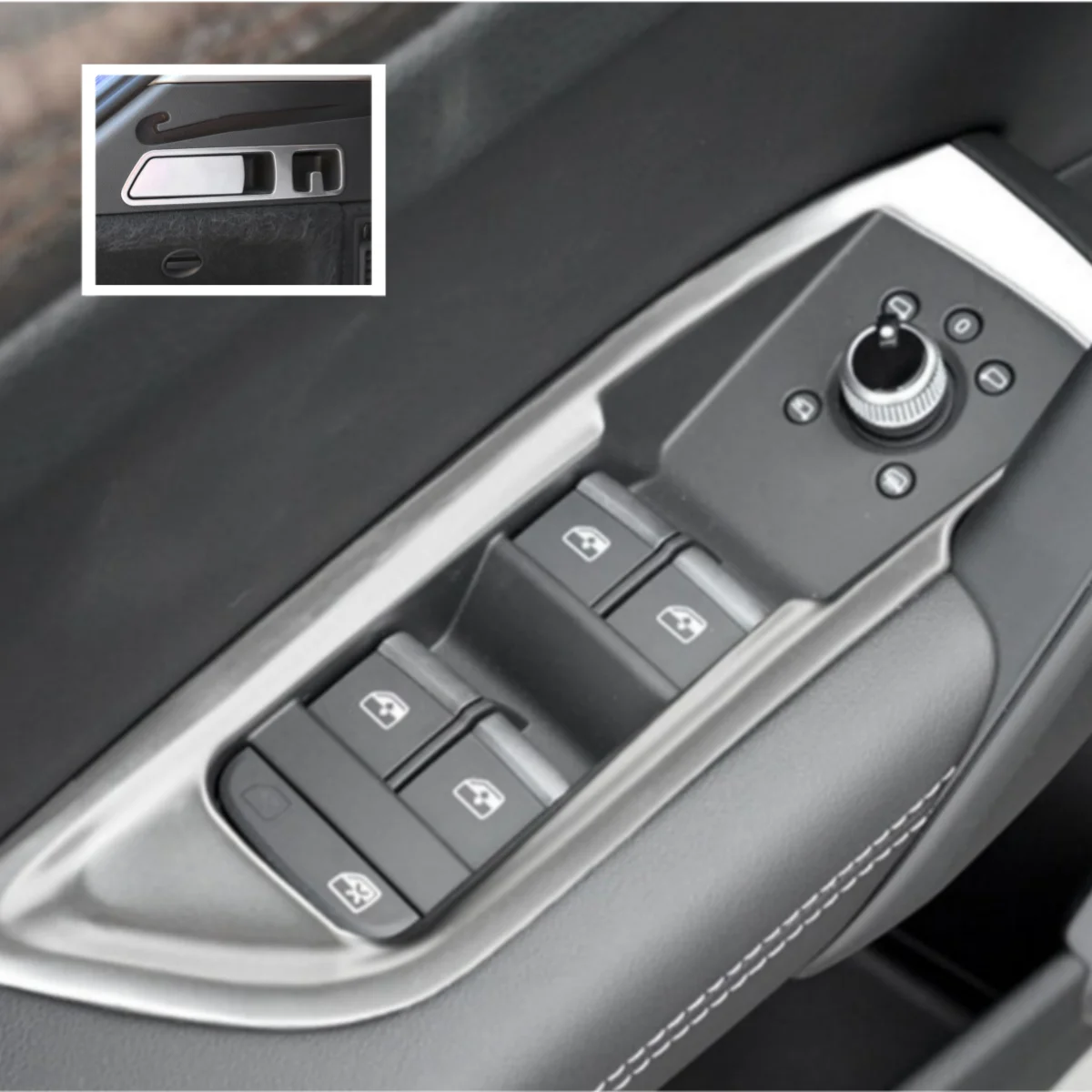 Для Audi Q5 FY 2018 -2022 LHD интерьерная формовка кнопки для подъема автомобильного стекла панели декоративные наклейки отделка из нержавеющей стали
Для Audi Q5 FY 2018 -2022 LHD интерьерная формовка кнопки для подъема автомобильного стекла панели декоративные наклейки отделка из нержавеющей стали