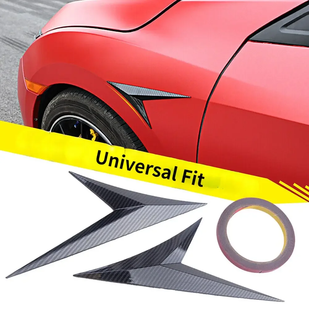 Universal Car Automobiles Front Fender Side Vent Decor Trim Stick Cover Carbon Fiber Look Accessories Exterior Parts Body Kits
Universal Car Automobiles Front Fender Side Vent Decor Trim Stick Cover Carbon Fiber Look Accessories Exterior Parts Body Kits