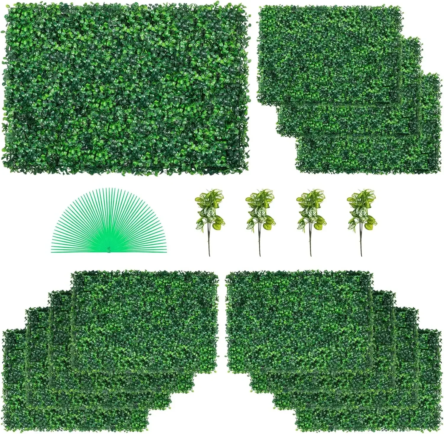 12PCS 24"x16" Grass Wall Panels for 32 SQ Feet, Boxwood Hedge Wall Panels,Artificial Grass Backdrop Wall 1.6"
12PCS 24"x16" Grass Wall Panels for 32 SQ Feet, Boxwood Hedge Wall Panels,Artificial Grass Backdrop Wall 1.6"