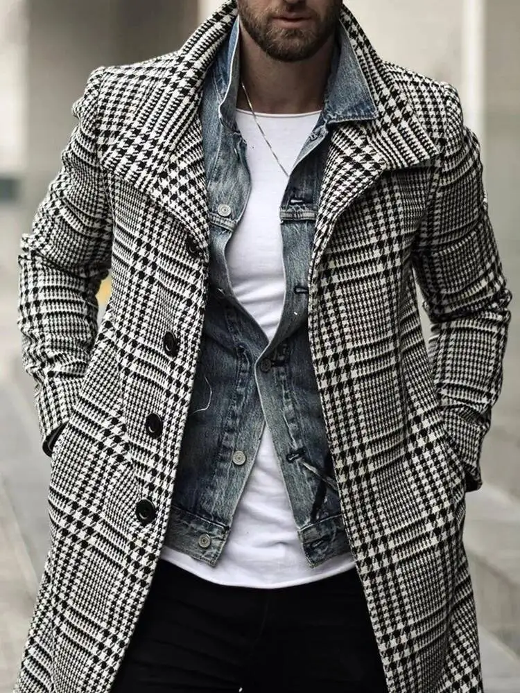 New High-End Fashionable Warm Mid Length Lapel Windbreaker, Washable, Fast Drying, Comfortable Fabric, Men's Jacket, Butto
New High-End Fashionable Warm Mid Length Lapel Windbreaker, Washable, Fast Drying, Comfortable Fabric, Men's Jacket, Butto