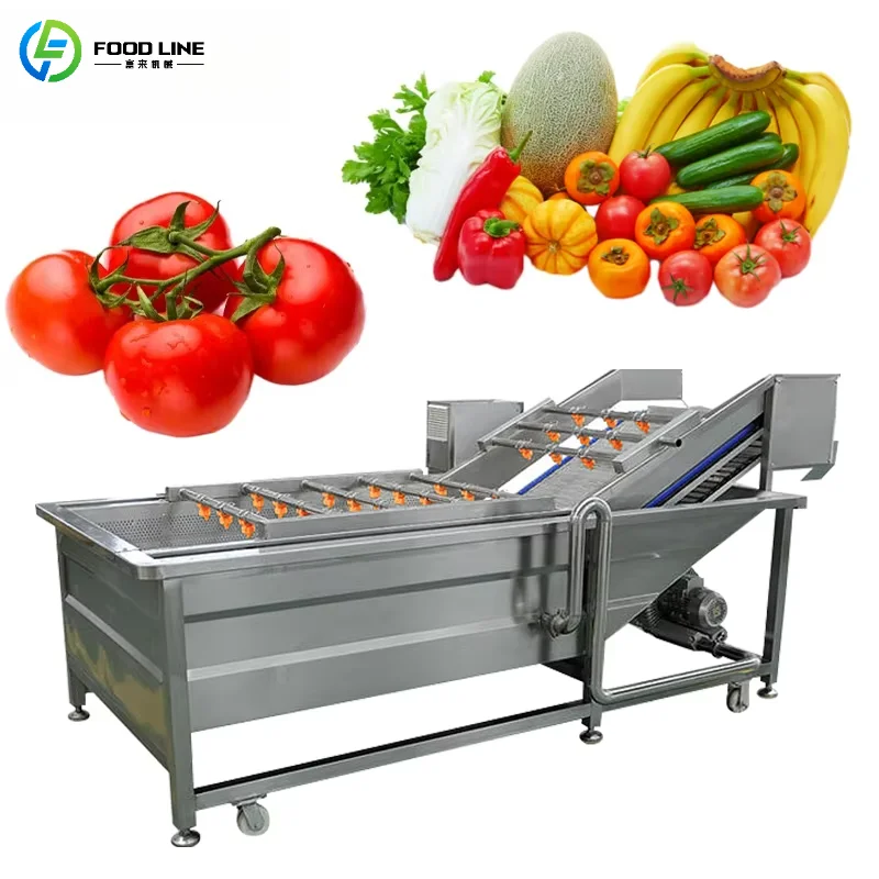Customized Industrial Grade Fruit and Vegetable Washing Machine Bubble Cleaning System Food-Grade Stainless Steel
Customized Industrial Grade Fruit and Vegetable Washing Machine Bubble Cleaning System Food-Grade Stainless Steel