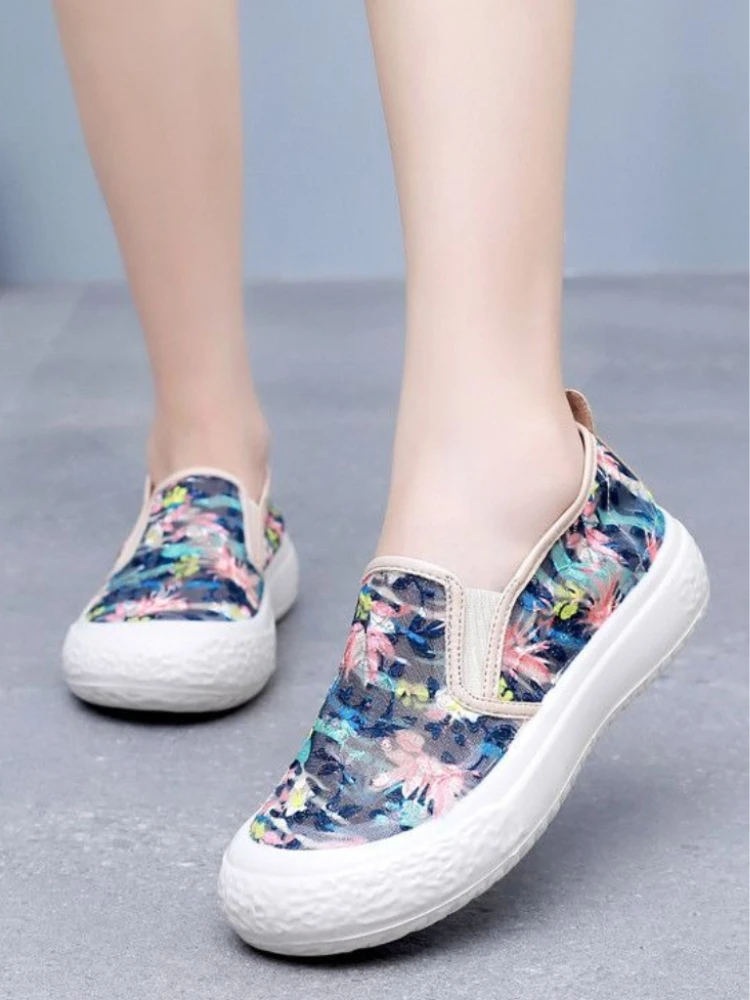 Women's Platform Slip on Sneakers Breathable Mesh Canvas Shoes Hollow Out Casual Loafers Lightweight Trendy Walking Shoes
Women's Platform Slip on Sneakers Breathable Mesh Canvas Shoes Hollow Out Casual Loafers Lightweight Trendy Walking Shoes