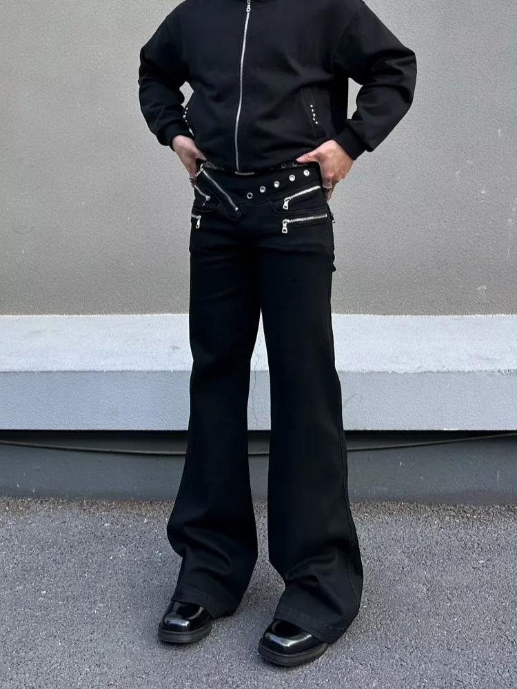 2026 Cyber Y2K Streetwear Zipper Design Black Slim Flared Jeans Pants For Men Clothing Cotton Long Trousers Pantalones Hombre
2026 Cyber Y2K Streetwear Zipper Design Black Slim Flared Jeans Pants For Men Clothing Cotton Long Trousers Pantalones Hombre