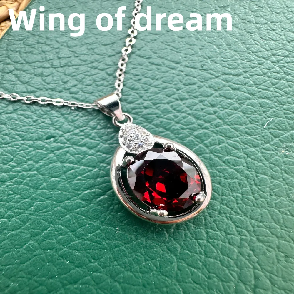 Luxury 925 Sterling Silver Jewelry Set, Inlaid With Red Crystal Zircon Necklace Earrings Ring Fashion Women's Couple Jewelry Set
Luxury 925 Sterling Silver Jewelry Set, Inlaid With Red Crystal Zircon Necklace Earrings Ring Fashion Women's Couple Jewelry Set