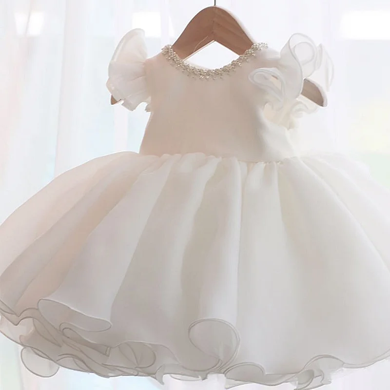 Princess Tulle Ball Bow Pearls Flower Girl Dress Children First Communion Dress Ball Gown Wedding Party Dress Birthday Show
Princess Tulle Ball Bow Pearls Flower Girl Dress Children First Communion Dress Ball Gown Wedding Party Dress Birthday Show